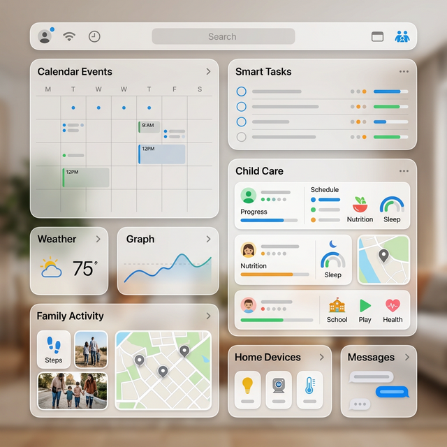 Domio AI assistant interface for family planning